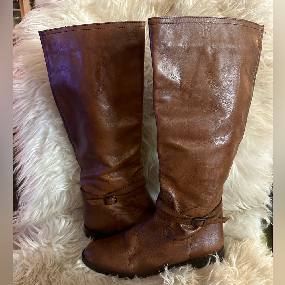 Garnet Hill leather boots Made in Italy 8.5